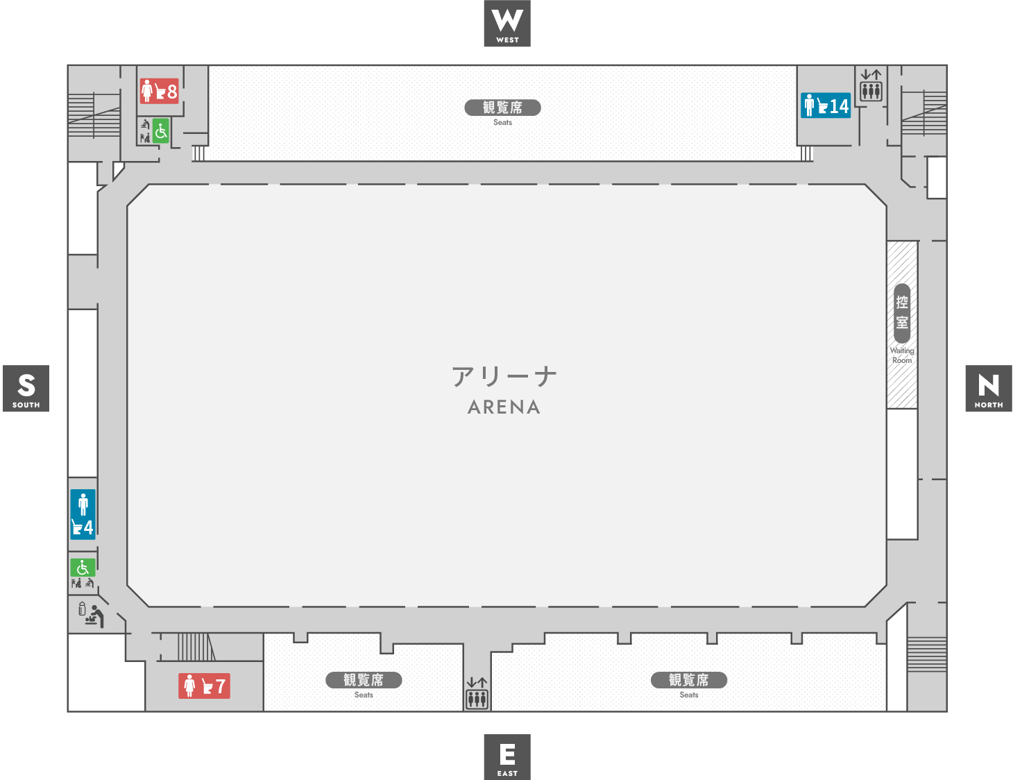 ３Fのフロアマップ
